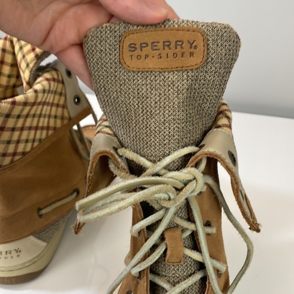 Sperry Top Siders LadyFish Fold Down Lace Up Boots Size 8 - Picture 10 of 16